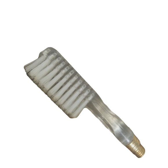 Rare Vintage Trazor Travel Razor 3 Pc Set Shaver Toothbrush Screw On Handle 50s - Picture 3 of 10